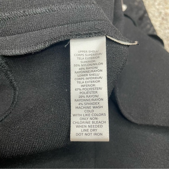 Ann Taylor Loft Black Sleeveless Collared Sheer Top Leopard Print Mini Dress 6 - Picture 7 of 10